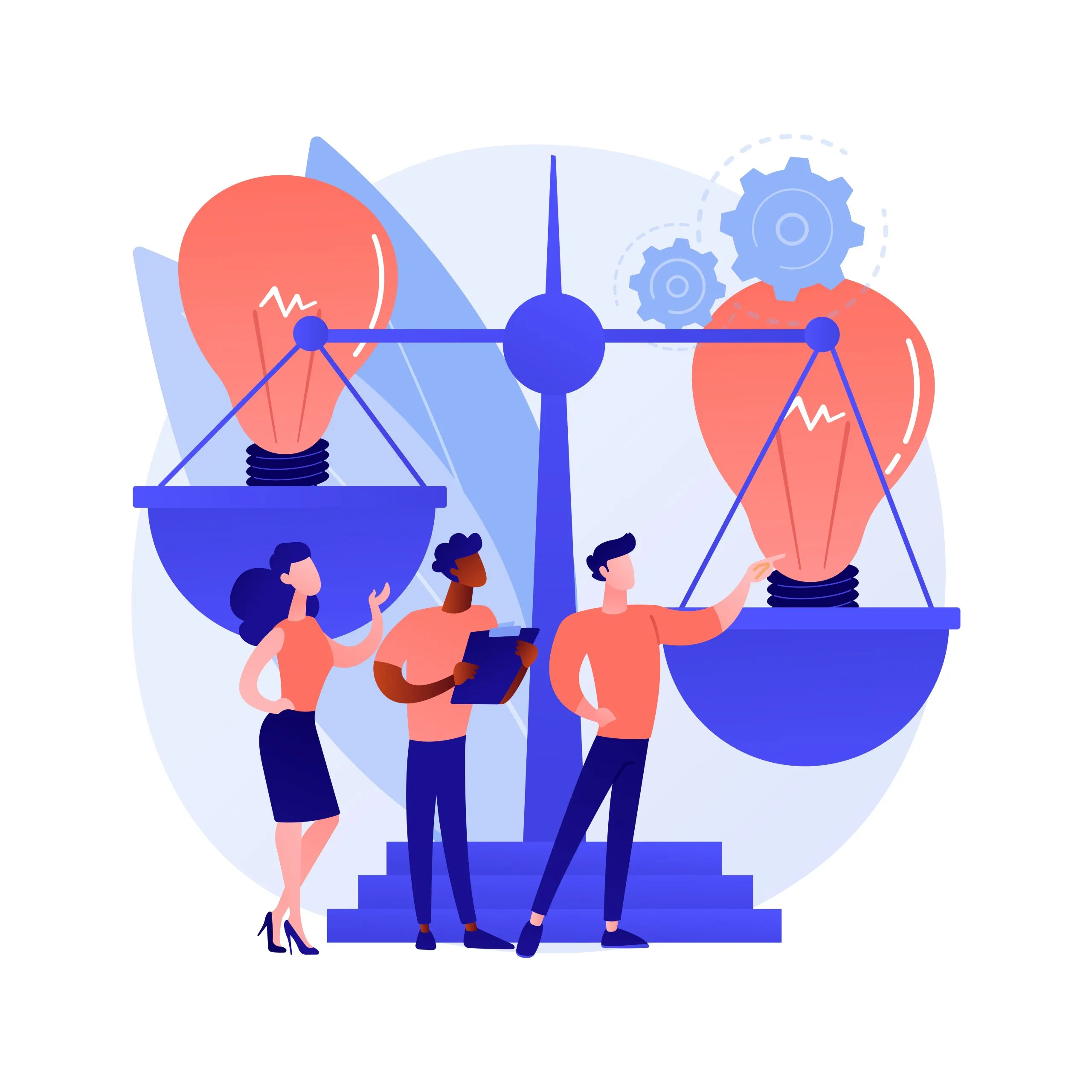 Brainstorming abstract concept vector illustration portraying understanding mortgage affordability.