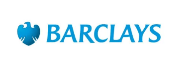 The brand logo of Barclays.