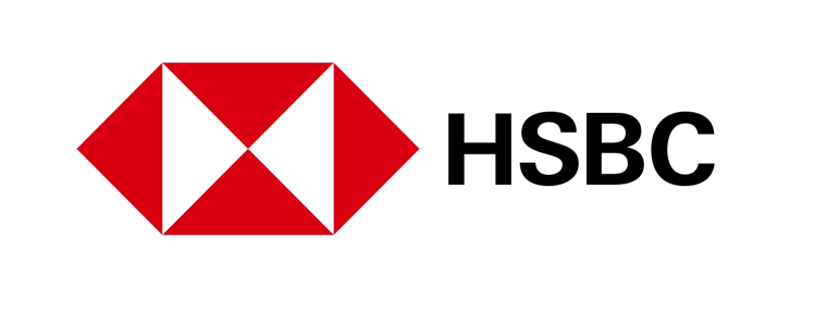 The brand logo of HSBC.