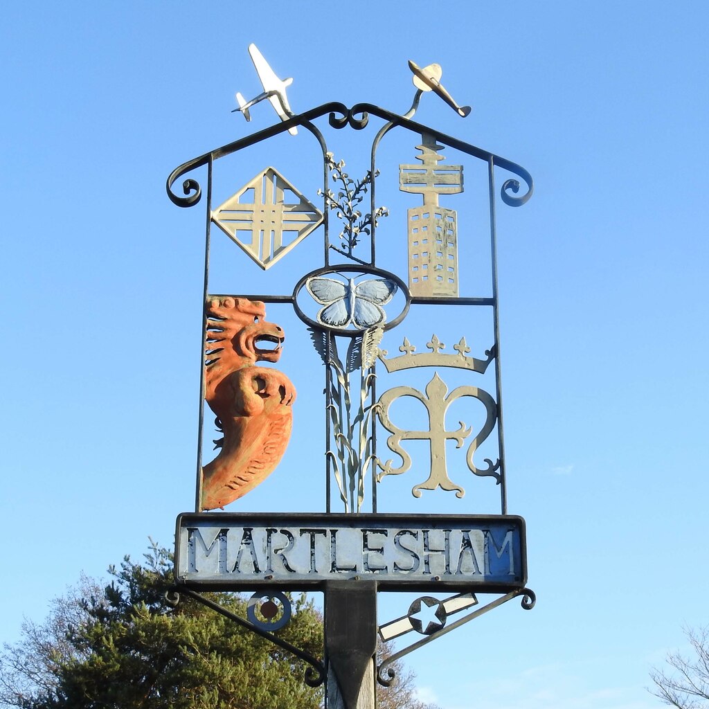 Martlesham town sign - mortgage broker services
