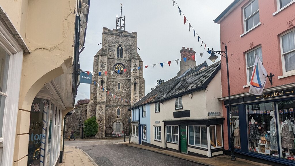 Diss High Street near church - mortgage broker services